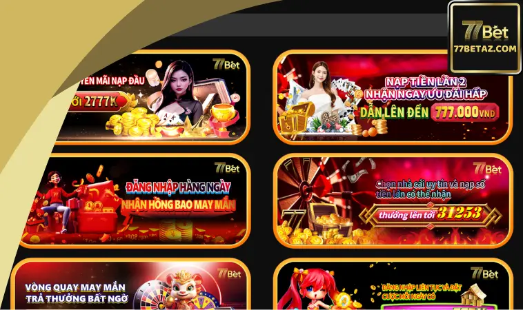 Khuyến mãi 77BET cập nhật mới nhất Khuyến mãi 77BET cập nhật mới nhất